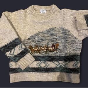 Vintage winter sweater made in Italy